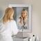 Head West 29" Chrome Textured Frame Accent Wall Mirror